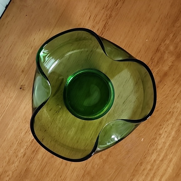 MCM Anchor Hocking Green Dip Bowl - Picture 3 of 6